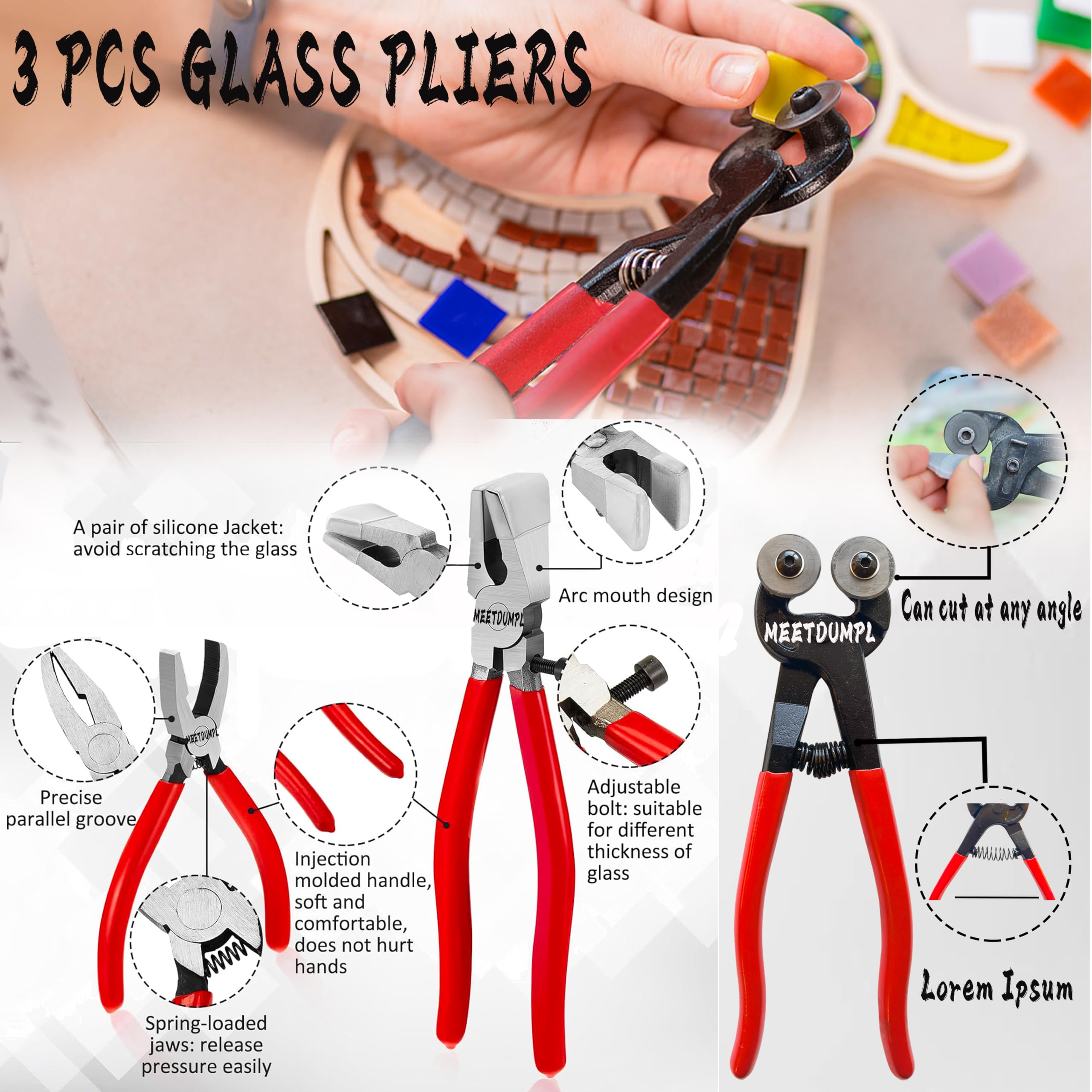 Kit de vidrieras, kits de vidrieras para adultos, molinillo de vidrio, molinillo de vidrieras, broca de diamante de 5/8 pulgadas + 1 pulgada, kit de soldador de 80 W, kit de herramientas de