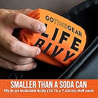 Vista 5 de Go Time Gear Life Bivy Emergency Survival Sleeping Bag Thermal Bivy - Use as Emergency Bivy Sack, Survival Sleeping Bag, Mylar Emergency Blanket