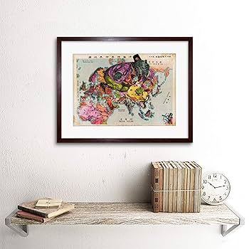 Amazon.co.jp: Map Antique Military 1914 Great War WWII Japan