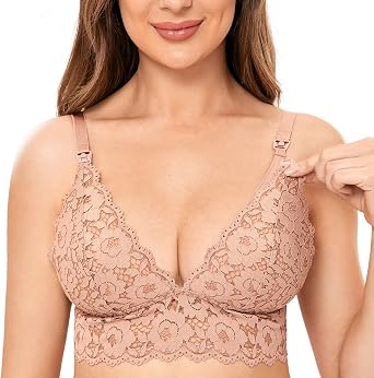 MOMANDA Womens Lace Nursing Bra