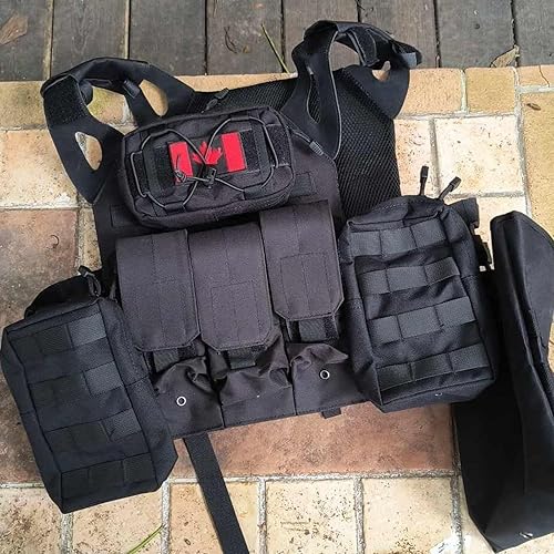 Miniatura 8 de Azarxis Molle Bolsas, tácticas compactas EDC pequeña bolsa de utilidad bolsa de cintura bolsas de almacenamiento administrador organizar equipo