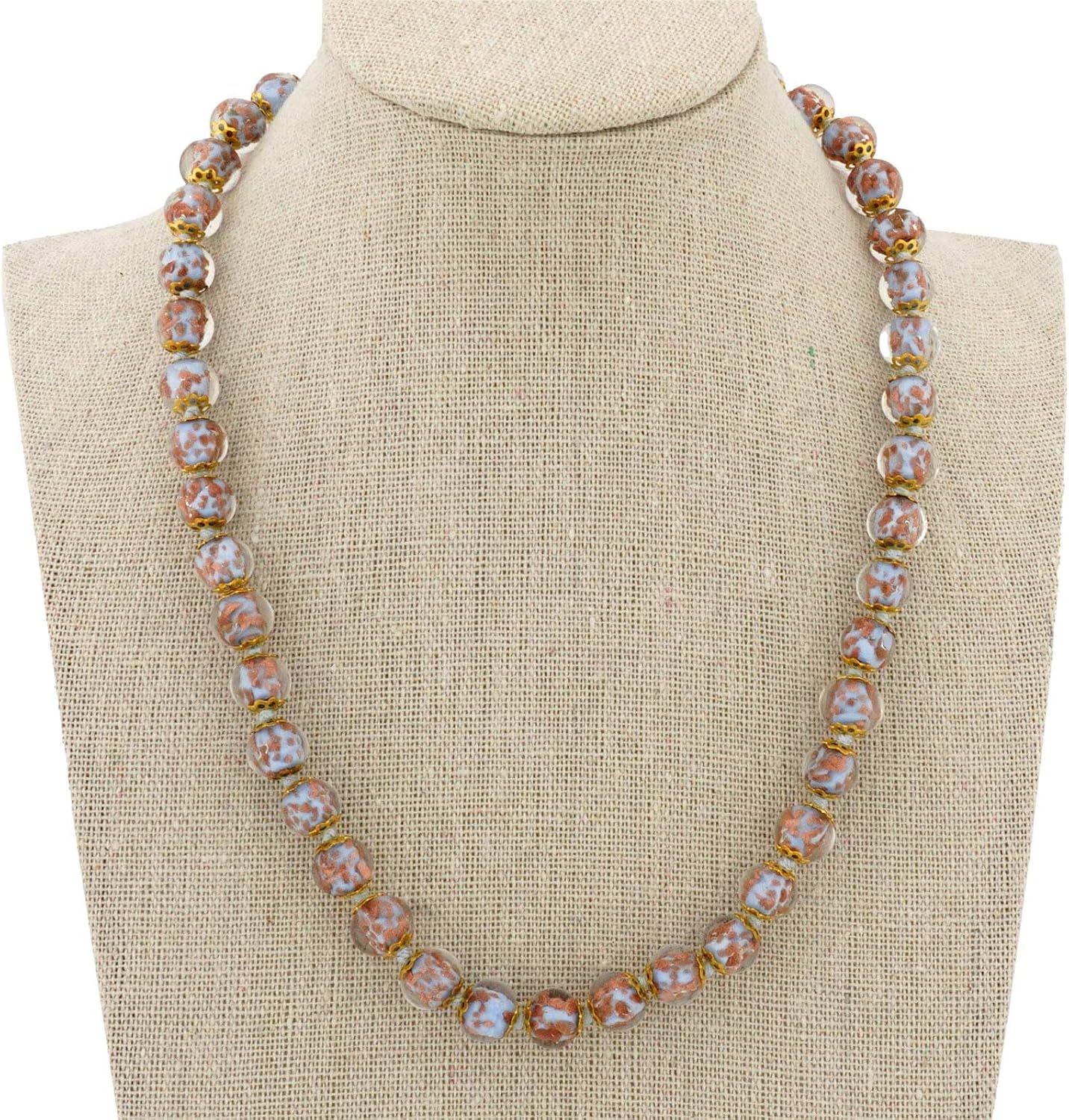 Glass Of Venice Murano Glass Sommerso Necklace - Periwinkle