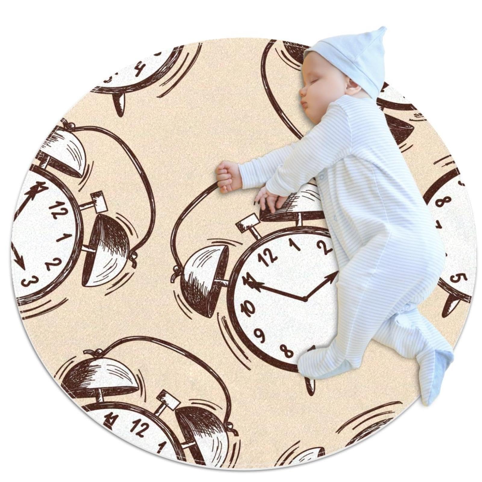 Tapis de salle de bain réveil pour chambre d'enfant et pied de canapé