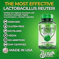 Vista 5 de Cápsulas BLIVA Lactobacillus Reuteri – L Reuteri - 50 mil millones de UFC por porción - Suplemento de L Reuteri con la mayor cantidad de UFC - 90