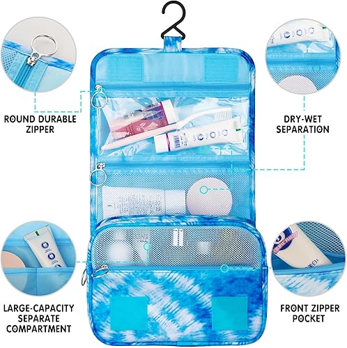 Miniatura 38 de Neceser colgante para niñas, neceser de viaje para niñas pequeñas, neceser de maquillaje cosmético impermeable, bolsa de lavado para niños pequeños