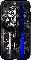 Vista 25 de Trump Police USA Flag Skull Thin Blue Line Support Case for iPhone 17