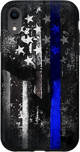 Miniatura 25 de Trump Police USA Flag Skull Thin Blue Line Support Case for iPhone 17