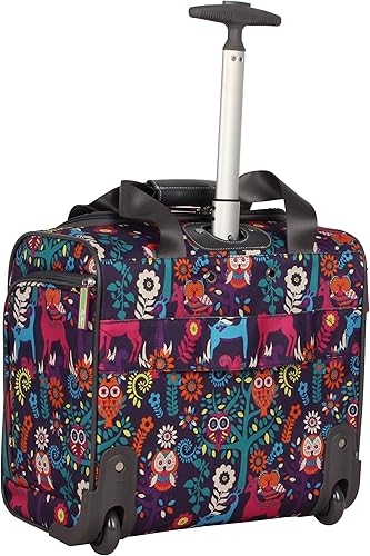 Miniatura 2 de Lily Bloom Designer - Maleta de viaje de 15 pulgadas, para viajes cortos, fin de semana, negocios, equipaje ligero, maleta de 2 ruedas giratorias,