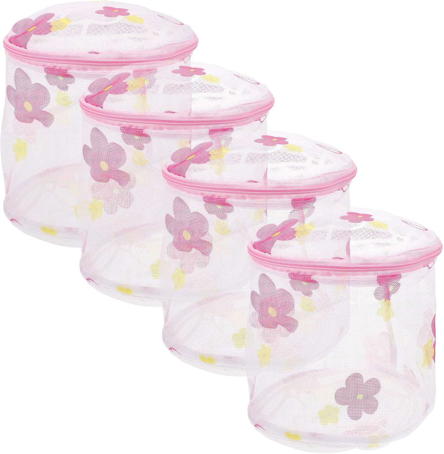 Mesh Laundry Bag with Strong Zipper Closure 4pcs for Delicates