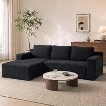 101Boneless Couch Modular Sectional Sofa Cloud Couch for Living Room, Cloud Couch with L Shaped Oversized Chaise for Small Home