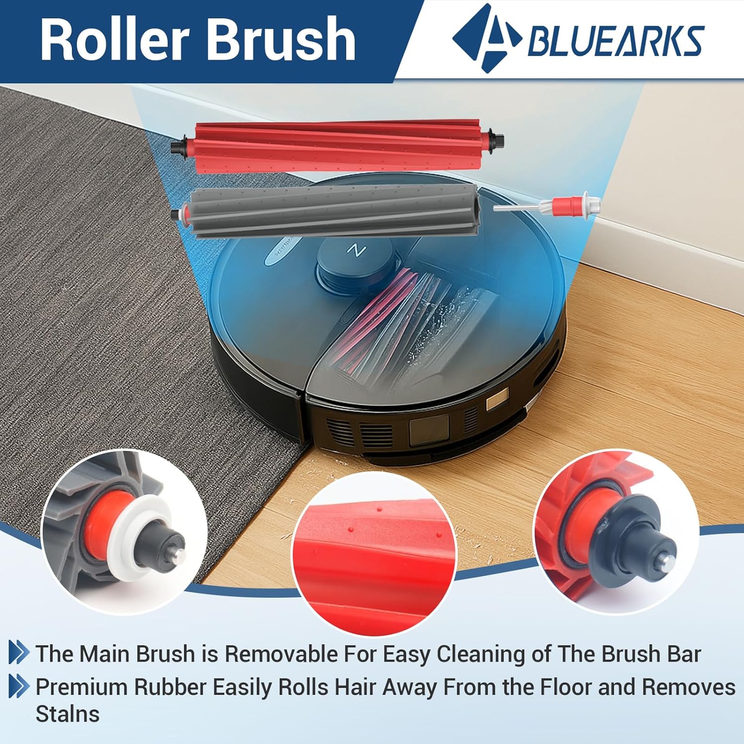 29 Pack Accessories Kit,Compatible with Roborock S8 MaxV Ultra Robot Vacuum,1 Mop Clean Brush,2 Roller Brush,4 Small Mop,4 Mop Pads,4 Hepa Filters,6 Side Brush,6 Vacuum Bags,S8 Max Parts