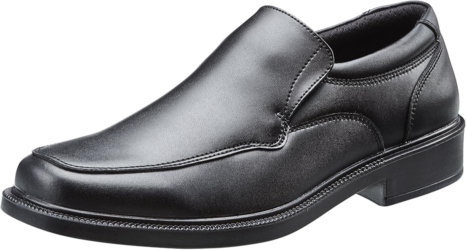 Boys black slip on school shoes Clearance