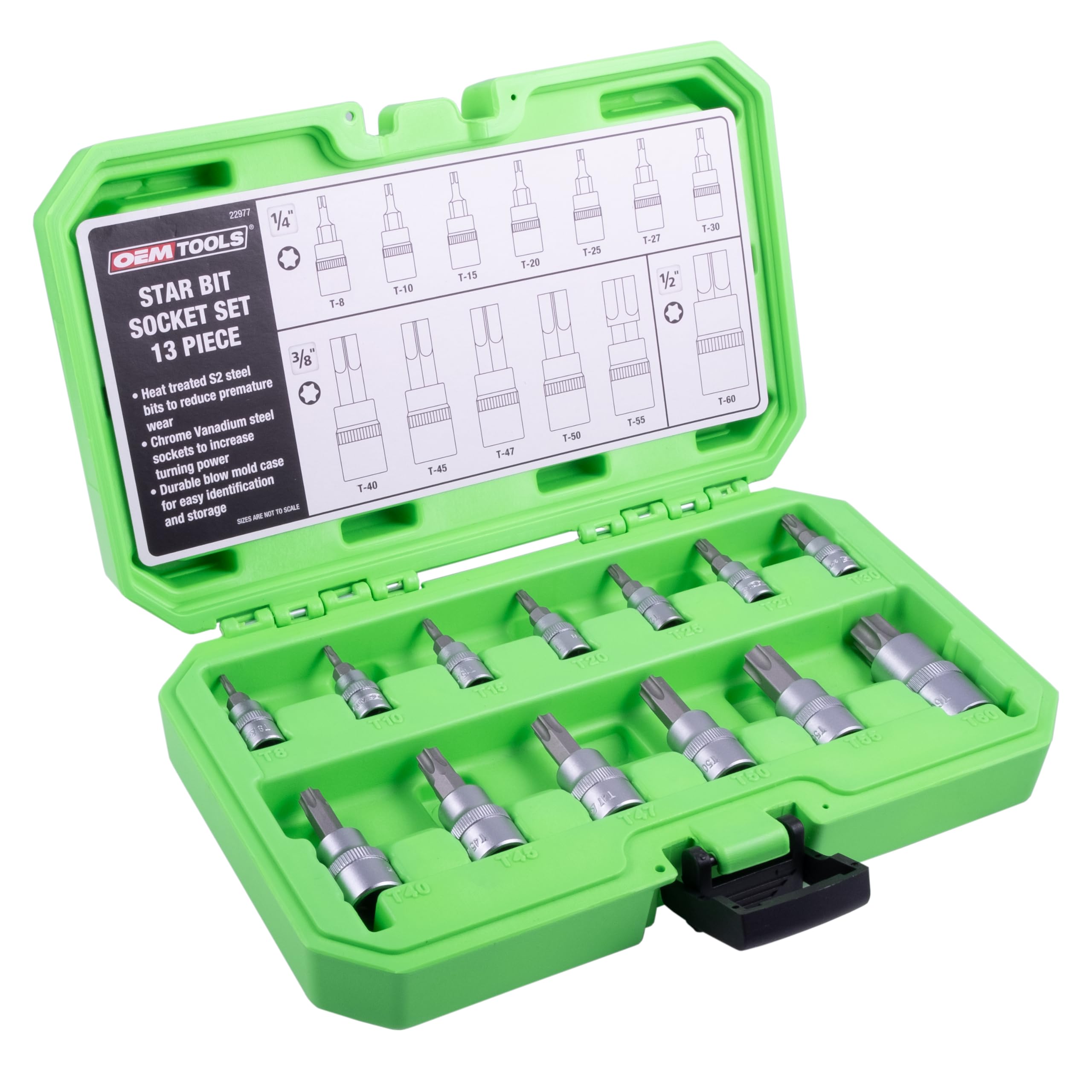 Amazon.co.jp: OEMTOOLS 22977 13点 スタービットソケットセット