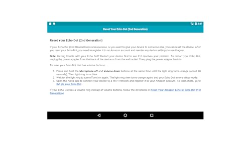 User for Amazon Echo Dot