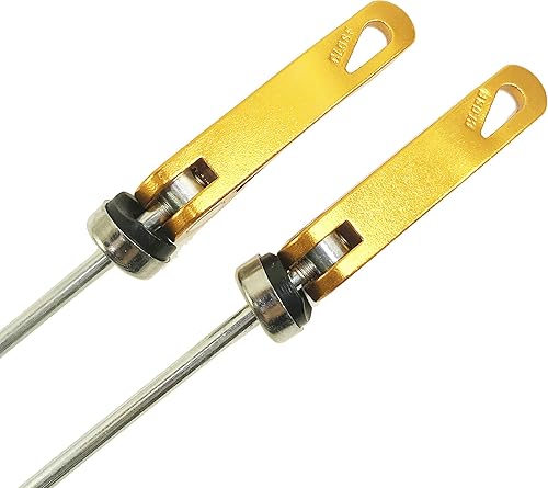 Miniatura 20 de DEER U Road Mountain Bicycle MTB Wheel Hub Front and Rear Skewers Quick Release Clip Bolt Lever Axle QR 145/180 mm, a Pair Negro