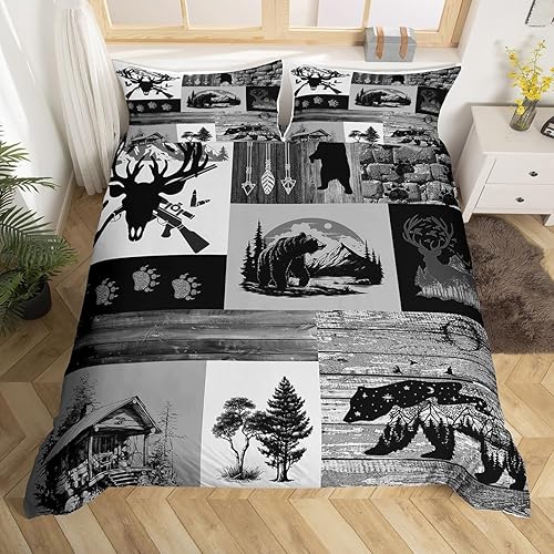 Miniatura 126 de Feelyou Juego de funda de edredón de rosas rosadas, tamaño Queen, juego de ropa de cama para el día de San Valentín, para niños, adolescentes