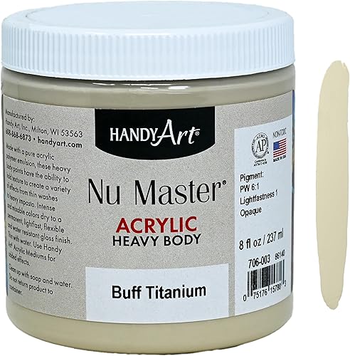 Vista 12 de Handy Art Nu Master - Pintura acrílica de cuerpo pesado, 8 onzas, óxido verde cromado Alizarin Crimson