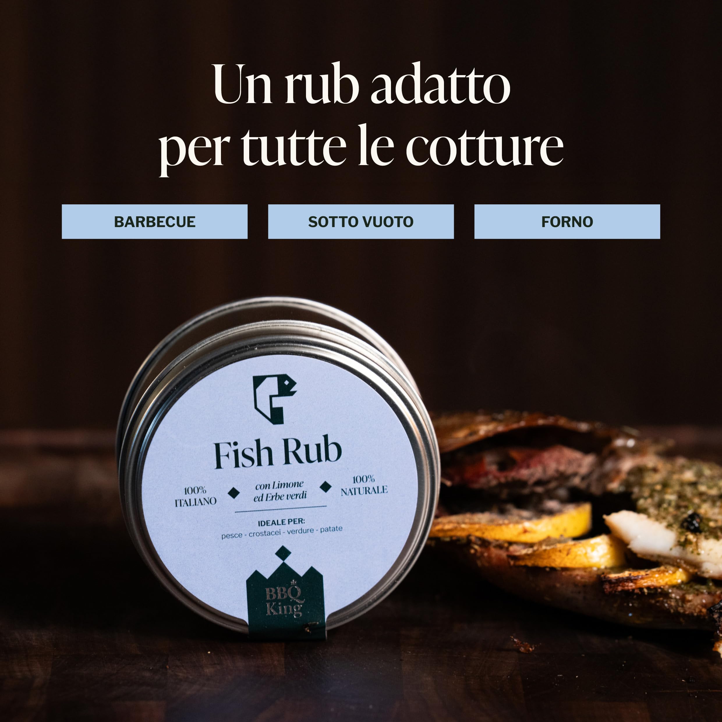 BBQ KING - Pitmaster Rub Super Multi Pack für Barbecue, 8 70er Pack Dry Rub Bbq, 100% Made in Italy Gewürzmischung, 1 x Pro Geschmack Select BBQ KING