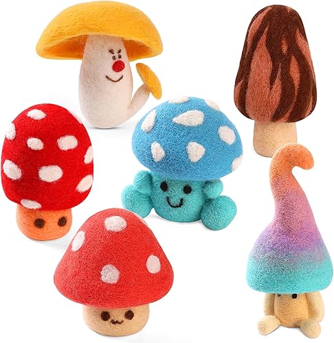 Miniatura 10 de UOOU Kit de fieltro de aguja para principiantes, kit de fieltro de lana con 6 agujas de fieltro de agujas coloridas e instrucciones, suministros