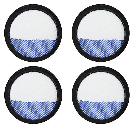 4 Pack Washable Replacement Filter Compatible with Eureka RapidClean Pro Cordless Stick NEC180,NEC185,NEC186,NEC190 Vacuum Cleaner