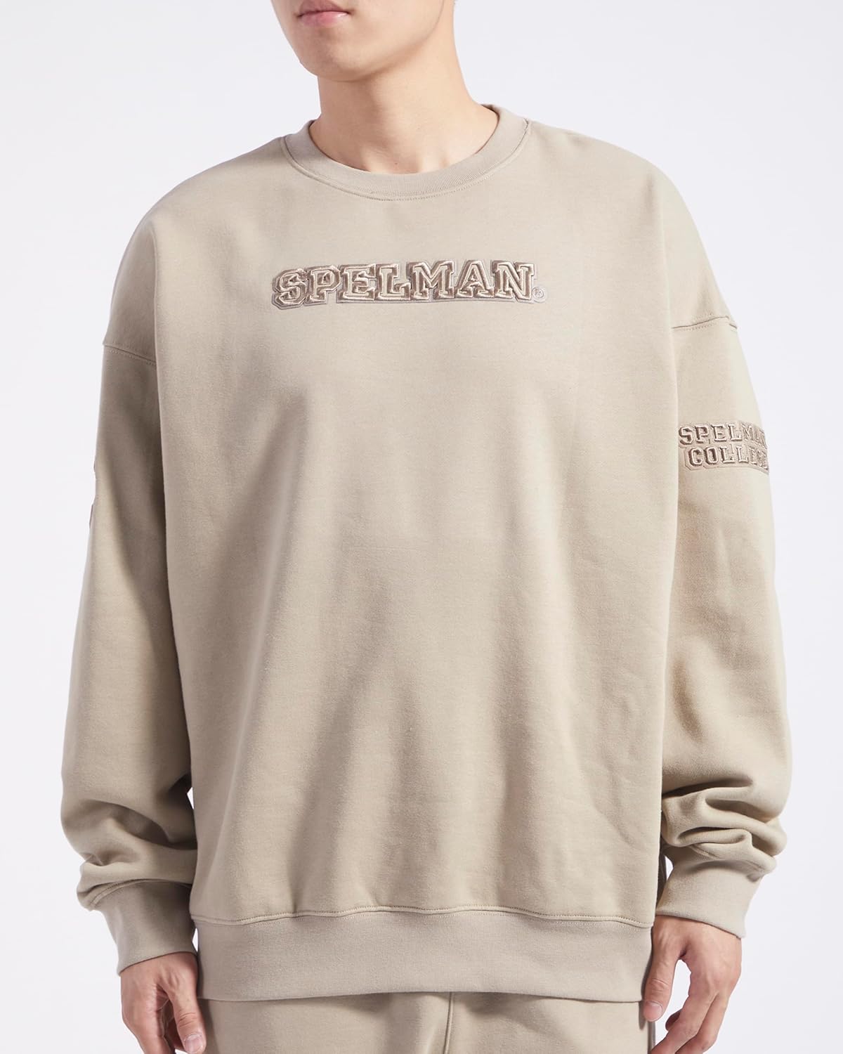 Pro Standard Men's College Neutral Fleece Crewneck Sweatshirt