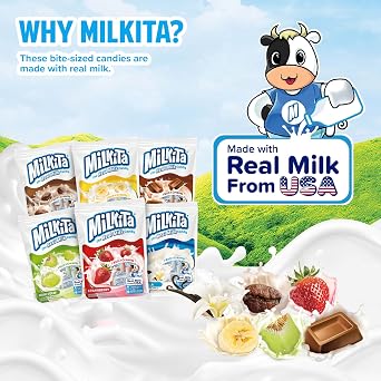 Milkita Creamy Assorted Milk Candy Gluten-Free (6-Pack/25 Count Each)