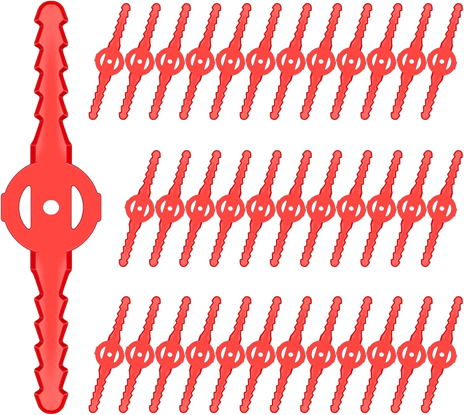 36 Pieces String Trimmer Head Blades Replace Plastic Cutter Blades Replacement Weed Wacker Head Blades Lawn Mower Weed Eater Blades Accessories for Cordless Grass Trimmer (FH-GT120) : Patio, Lawn & Garden