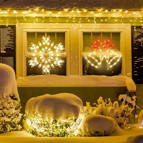 Miniatura 4 de TWINGLEHOME Escultura decorativa de 50L, que incluye Campana x1 Copo de nieve x1..