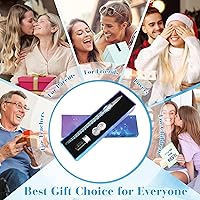 Vista 5 de Luxiv Juego de bolígrafos de tinta de vidrio, pluma de inmersión de vidrio con tinta fluorescente y soporte para bolígrafo, plumas de vidrio