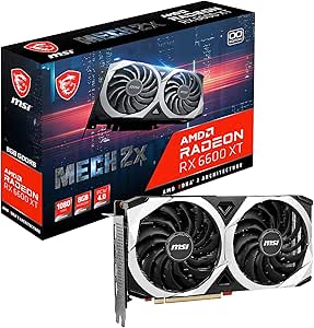MSI Gaming AMD Radeon RX 6600 XT MECH 2X 8G OC 128 bits 8GB GDDR6 DP ...