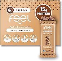 Vista 15 de The Feel Bar Barras funcionales de proteína vegetal Barras de proteína de 2 onzas (paquete de 10) Apto para intestinos, apto para dieta