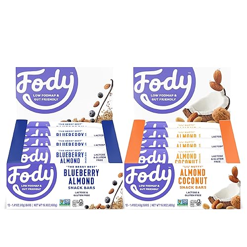 Miniatura 1 de Fody Foods Barras de proteína vegana de nueces, sabor arándano, almendra y almendra de coco, 0.24 onzas de proteína por barra, bajo certificado