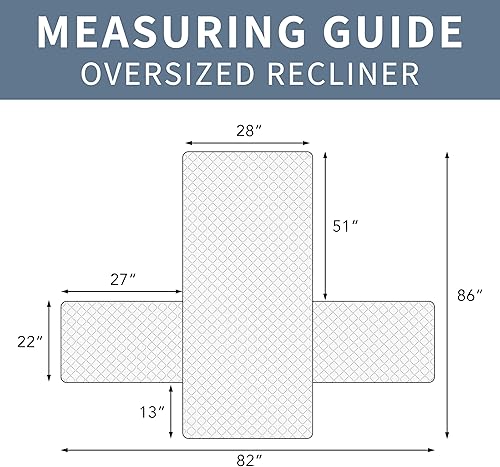 Miniatura 6 de ISSUNTEX Funda doble protección 100 % impermeable para sala de estar, protector reversible de muebles para sofá reclinable, para perros, mascotas y