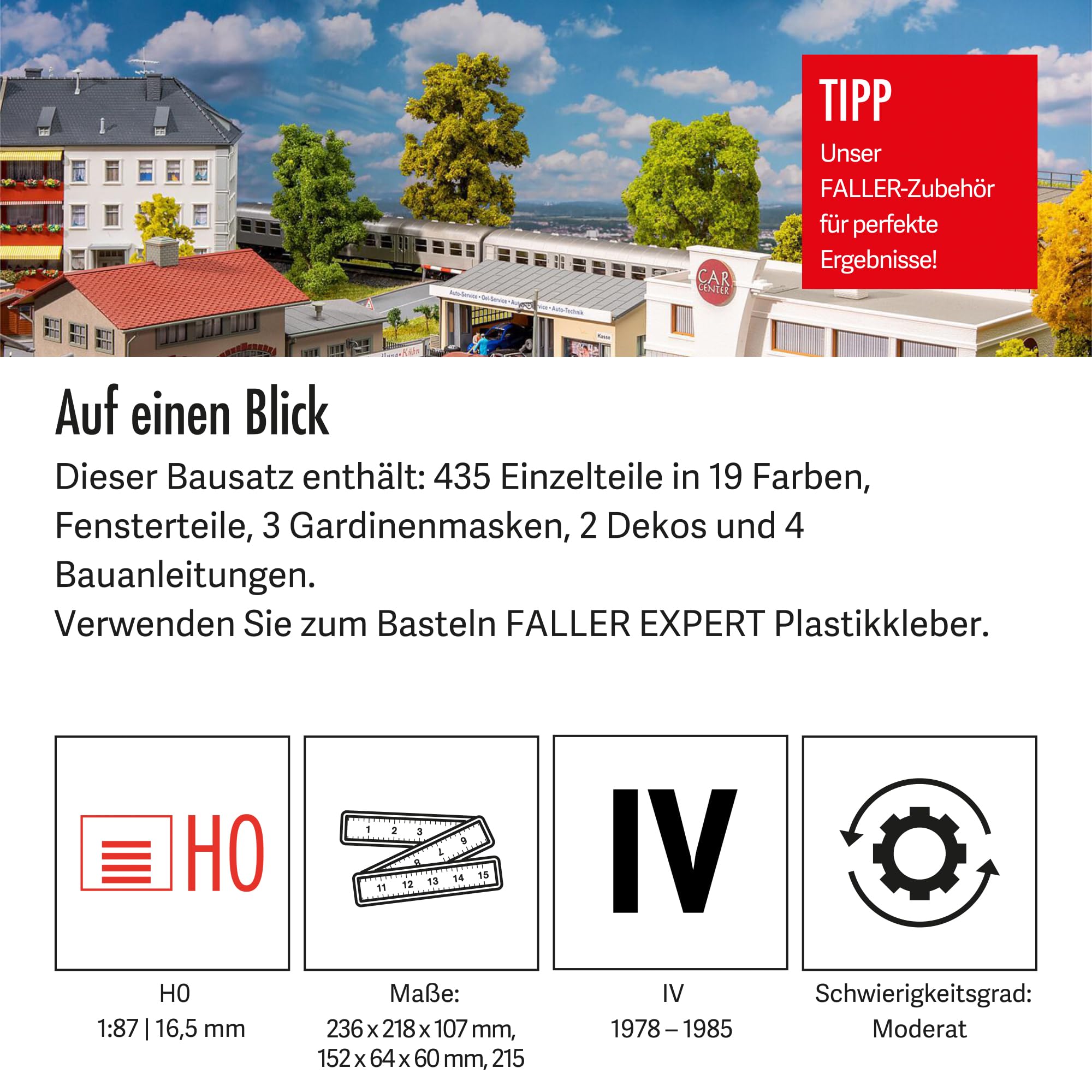 Faller 190086 H0 Aktions-Set Gewerbepark, Taucher