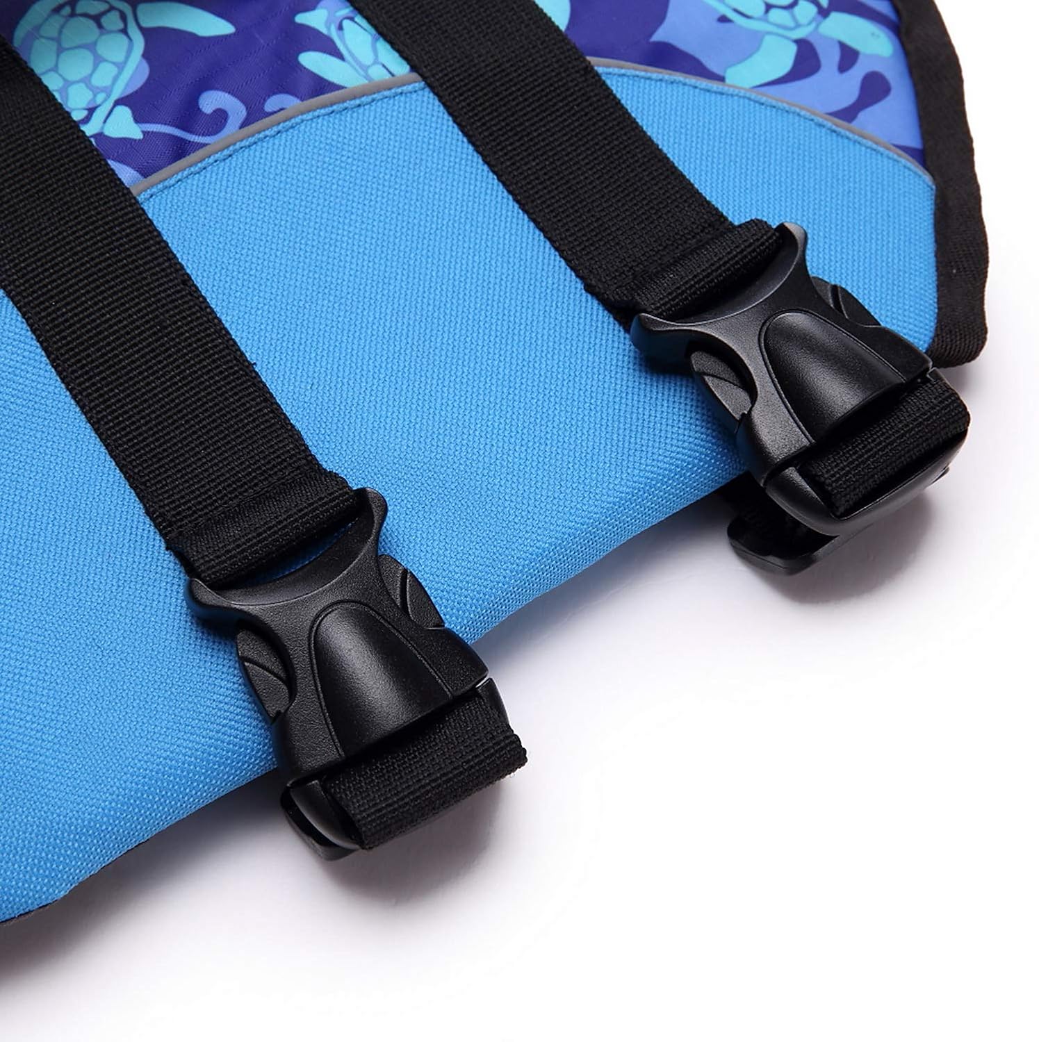 Zunea Pet Dog Life Jacket Swimming Saver Adjustable Floatation Vest Swimsuit with Rescue Handle, Swimwear Boating Coat for Small Medium Large Dogs Blue L