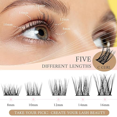 Miniatura 8 de Extensiones de pestañas individuales, 80 unidades, rizadas, súper anchas, reutilizables, 30D, 0.315-0.630 in, mezcla de pestañas rizadas D,