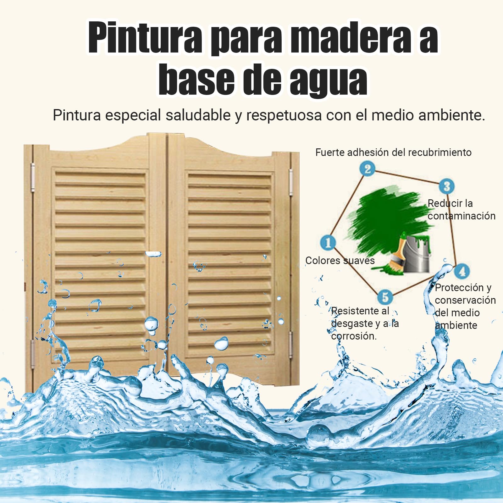 Puerta Abatible de Madera Maciza para Interiores, Puertas Batientes de Café Retro, adecuada para entrada, cocina, oficina, estilo rústico, Partición de Valla(Estilo A/Tamaño : W90xH70cm)