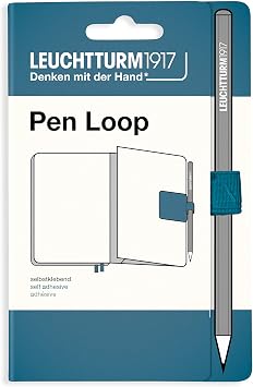 LEUCHTTURM1917 Self Adhesive Pen Loop Elastic Pen Holder Stone Blue