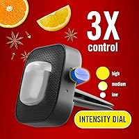 Vista 6 de Febreze Clip de ventilación para ambientador de automóvil, aroma Old Spice Fiji, 0.07 onzas, clip de ventilación de automóvil, paquete de 4