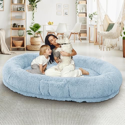 Miniatura 15 de Cama ortopédica para perro, extra grande con espuma viscoelástica, funda impermeable y lavable (36 pulgadas, gris)