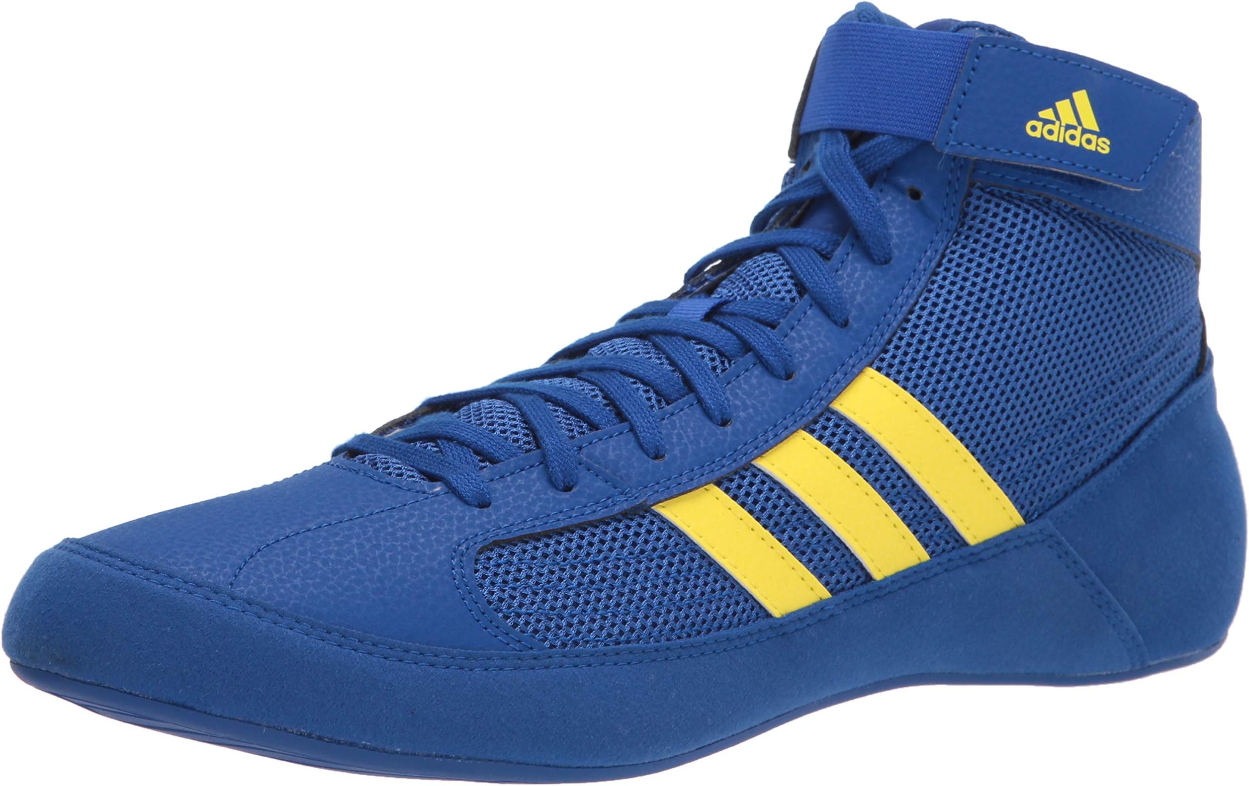 Men's HVC Wrestling Shoes, Royal Blue/Yellow/Black, 9.5