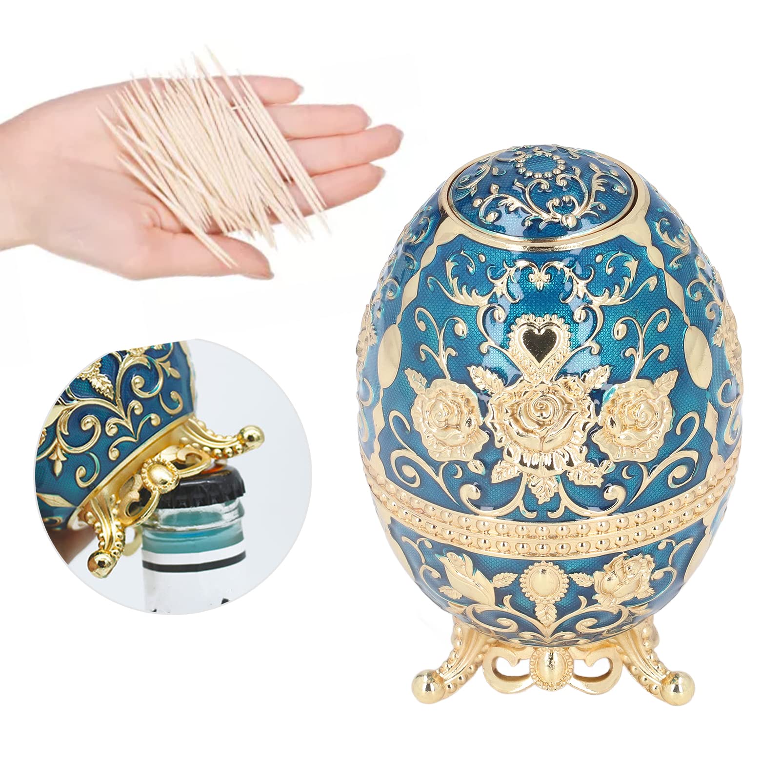 Toothpick Holder Dispenser, Pop-Up Automatic Toothpick Dispenser Tooth Pick Dispenser for Kitchen Toothpicks Case Storage Organizer Toothpicks Container Portable Toothpick Holder