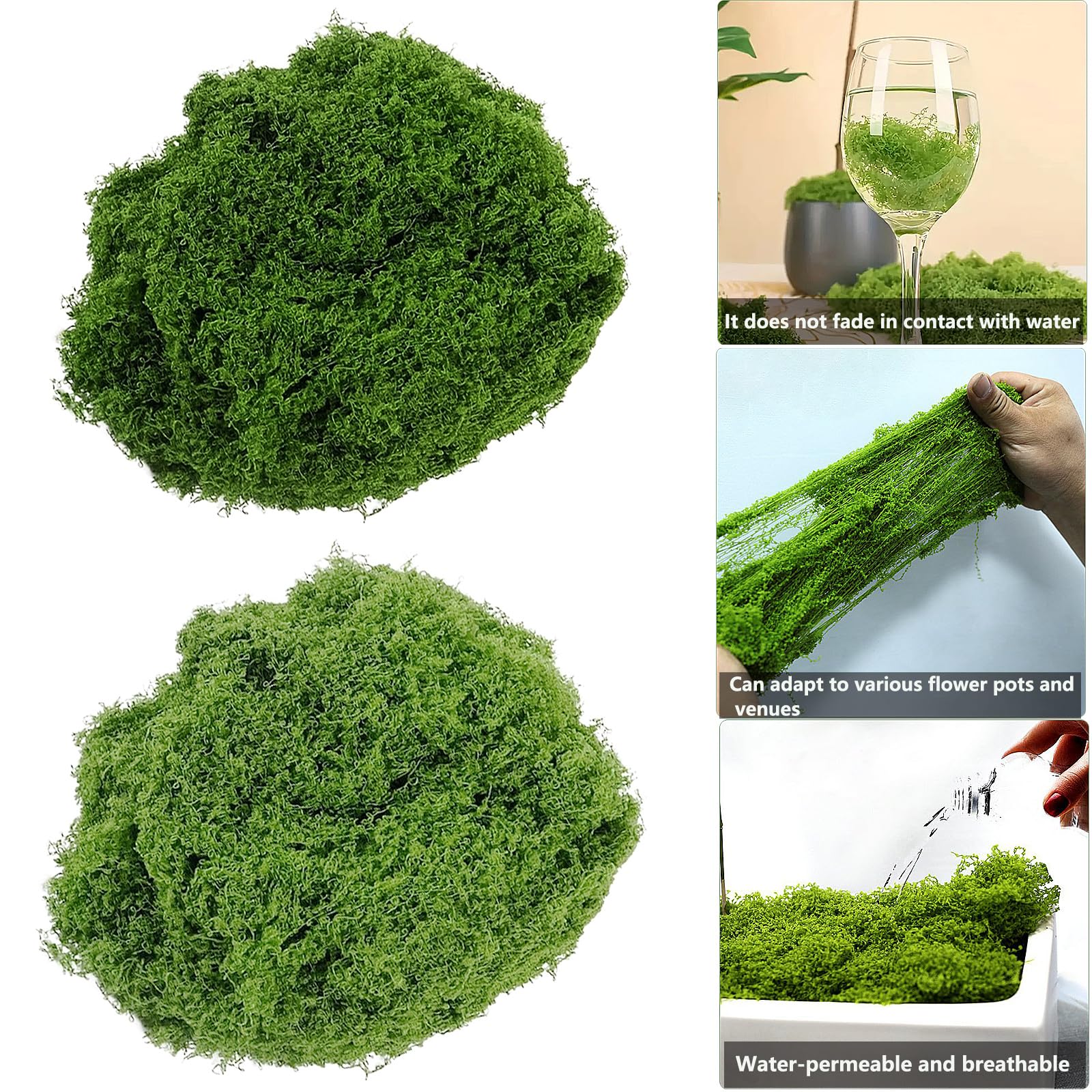 Draupnir 150g Künstliches Moos, Kunstmoos Zum Bast Produktbild-Vorschau 4
