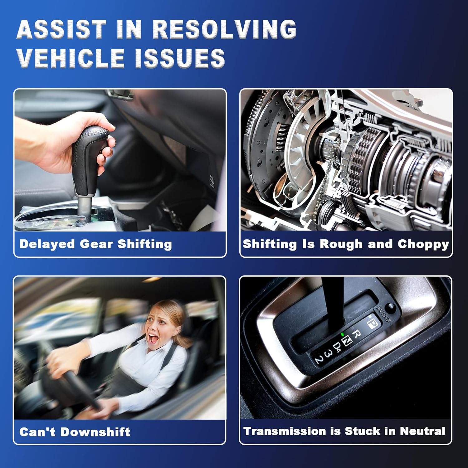 Transmission Pressure Sensor & Governor Pressure Solenoid Kit 42RE 44RE 46RE 47RE A500 A518 for Dakota Durango Ram1500/2500/3500 Grand Cherokee 1996-1999 Replaces 4617210 56041403AA