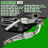 Vista 5 de Kit de convertidor catalítico delantero de ajuste directo Chevy Silverado GMC Sierra 1500 1999 2000 2001 2002 2003 2004 2005 2006 Avalanche Suburban