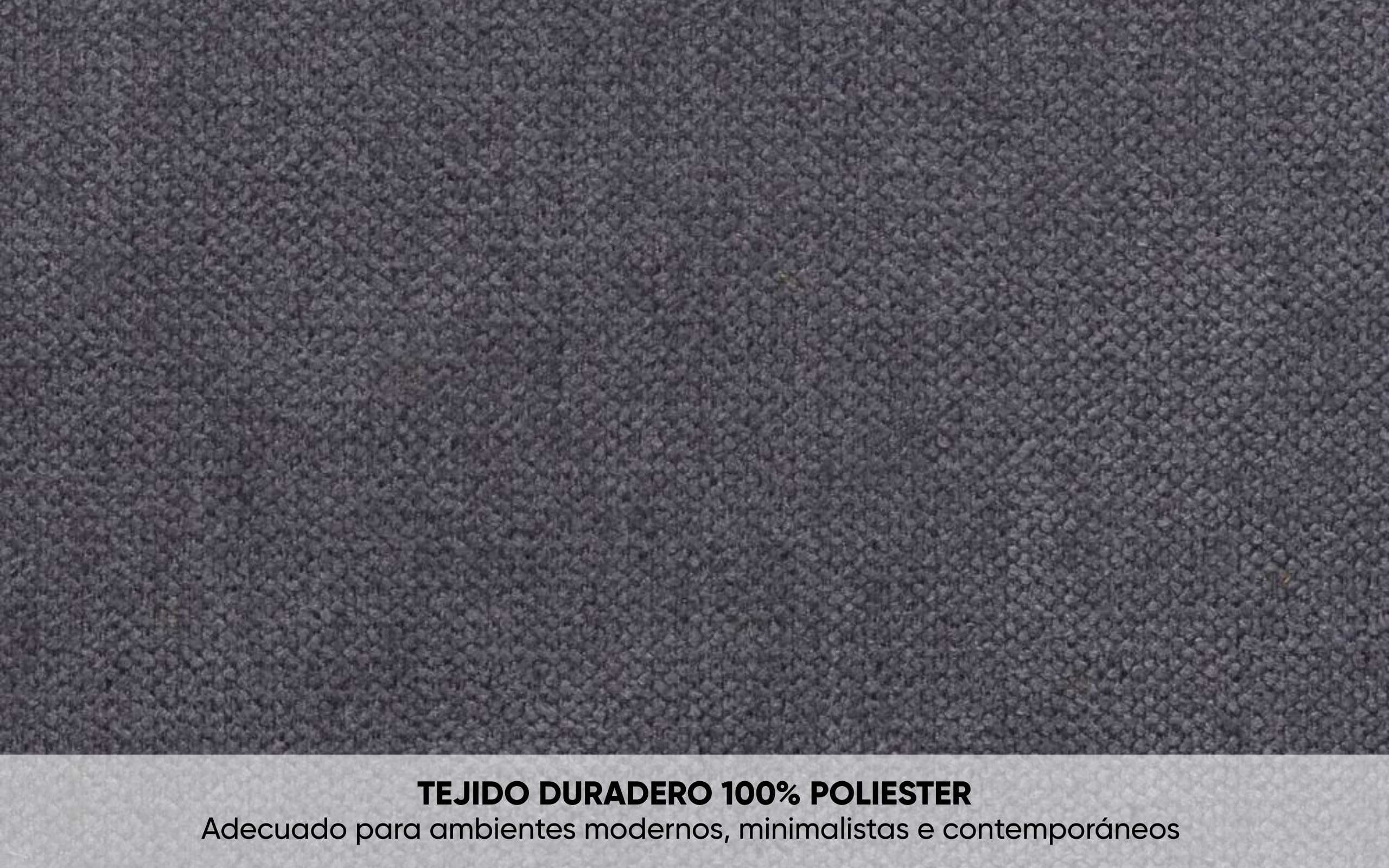 BUDWING Leah Sofá Cama Esquinero 3 Plazas - Chaise Longue Reversible y 2 Cojines Decorativos – Tapizado en Poliéster – Estilo Moderno – 233x124x69 cm – Gris Oscuro