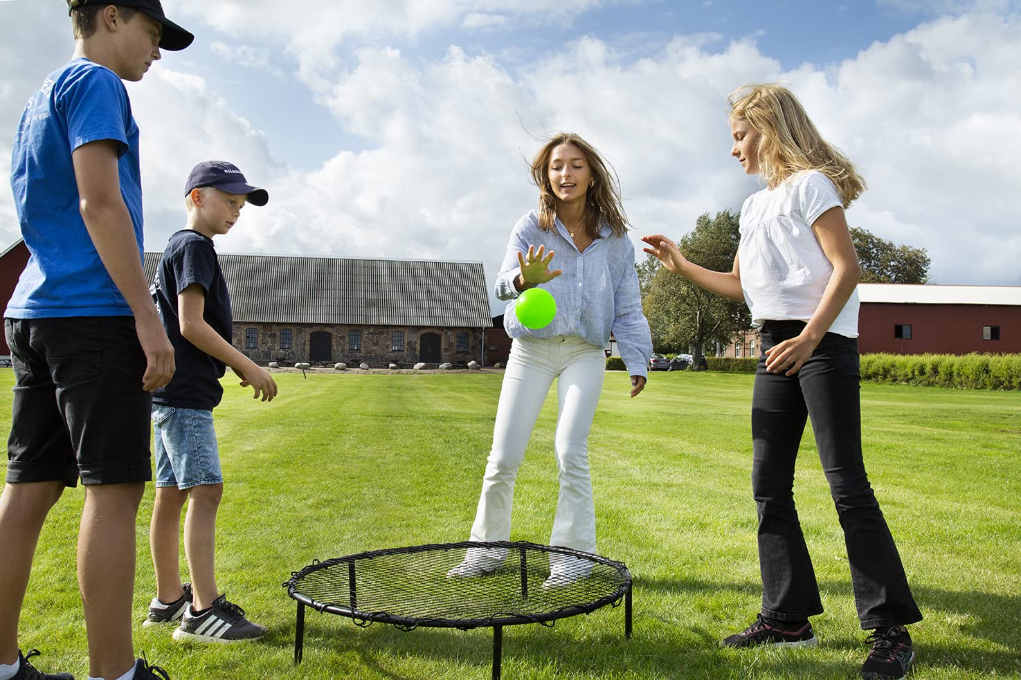 Sunsport Unisex's Smash it Roundnet Set Gartenspiel, Schwarz, Einheitsgröße