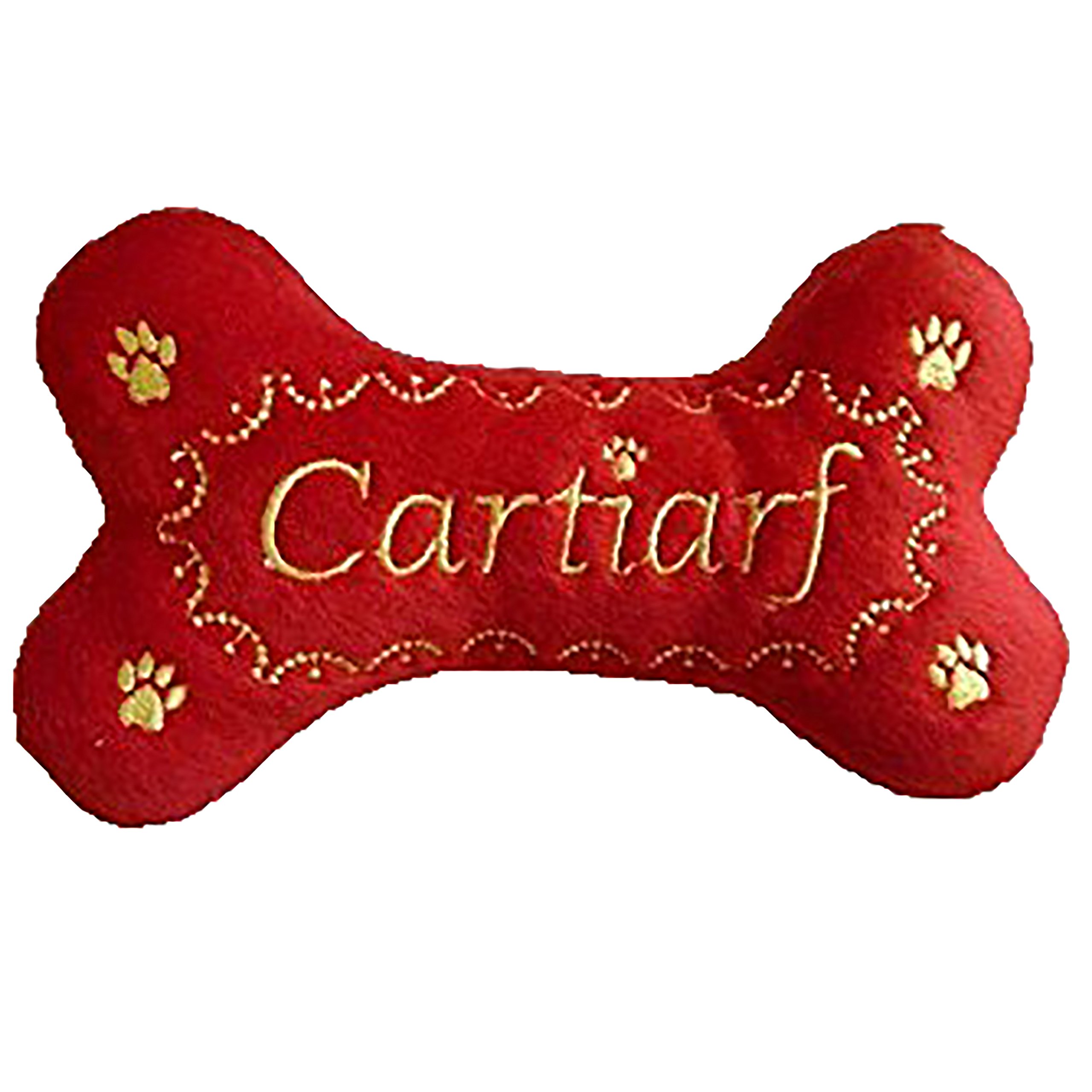 Dog Diggin DesignsRunway Pup Collection | Unique Squeaky Plush Dog Toys - Prêt-à-Porter Dog Bones, Balls & More Large Multi-colored cartiarf