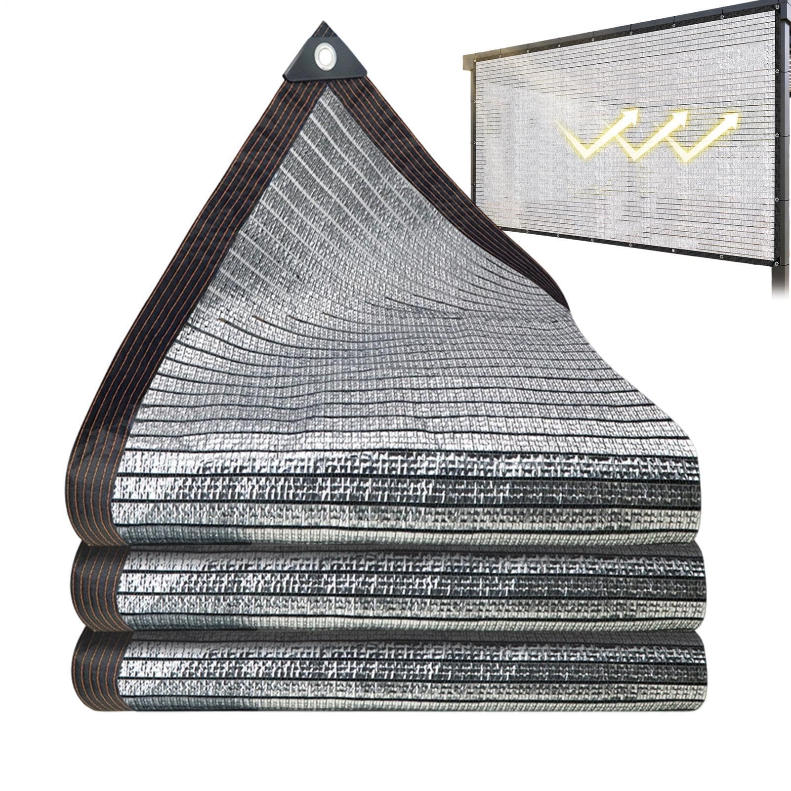Shade Cloth - Aluminum Foil UV Protection Breathable | Plant Shade Garden Tarp | for Patio Camping Outdoor Greenhouse Backyard Balcony Flower Bed Plant Protection
