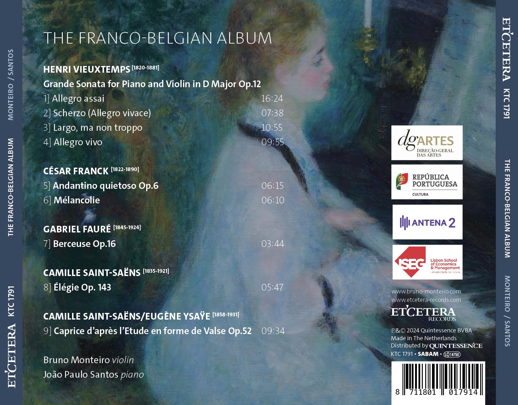 Music for Violin & Piano: The Franco-Belgian Album